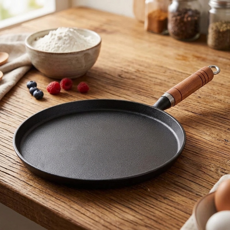 Egg Waffle Pan - Poêle à frire en fonte 20/23/26