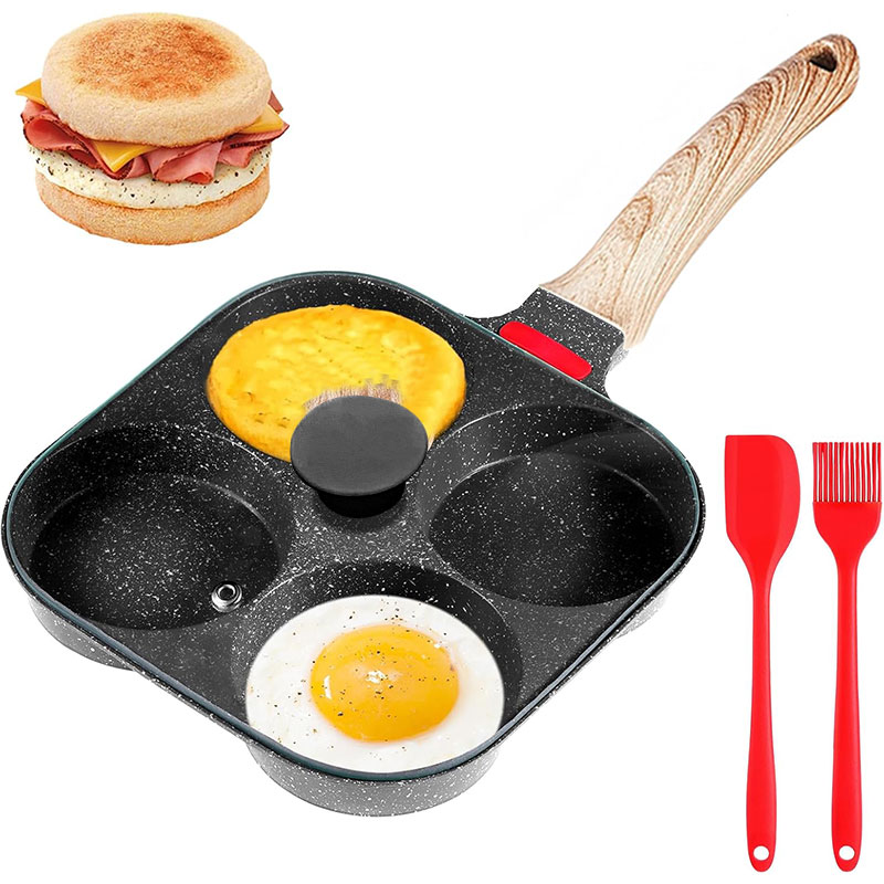 Egg Waffle Pan - Poêle à œufs approfondie avec couvercle,
