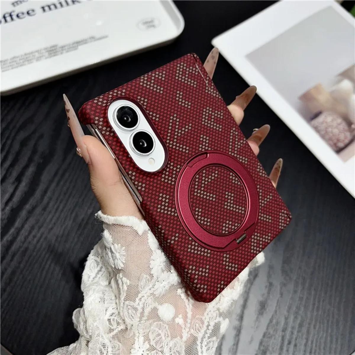 Support 360° en cuir et fibre  - Taco Stand Holder avis et prix