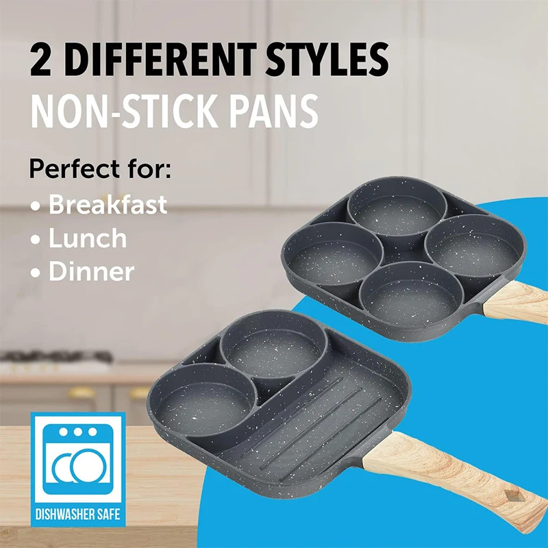 Poêle à crêpes et œufs 4 cavit - Egg Waffle Pan avis et prix