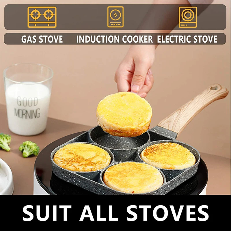 Poêle à crêpes et œufs 4 cavit - Egg Waffle Pan avis et prix