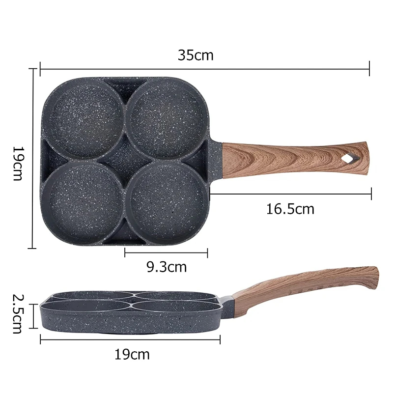 Poêle à crêpes et œufs 4 cavit - Egg Waffle Pan avis et prix